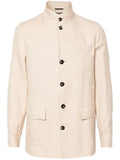 Zegna linen-blend shirt jacket