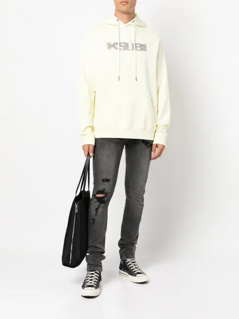 Ksubi logo-print detail hoodie