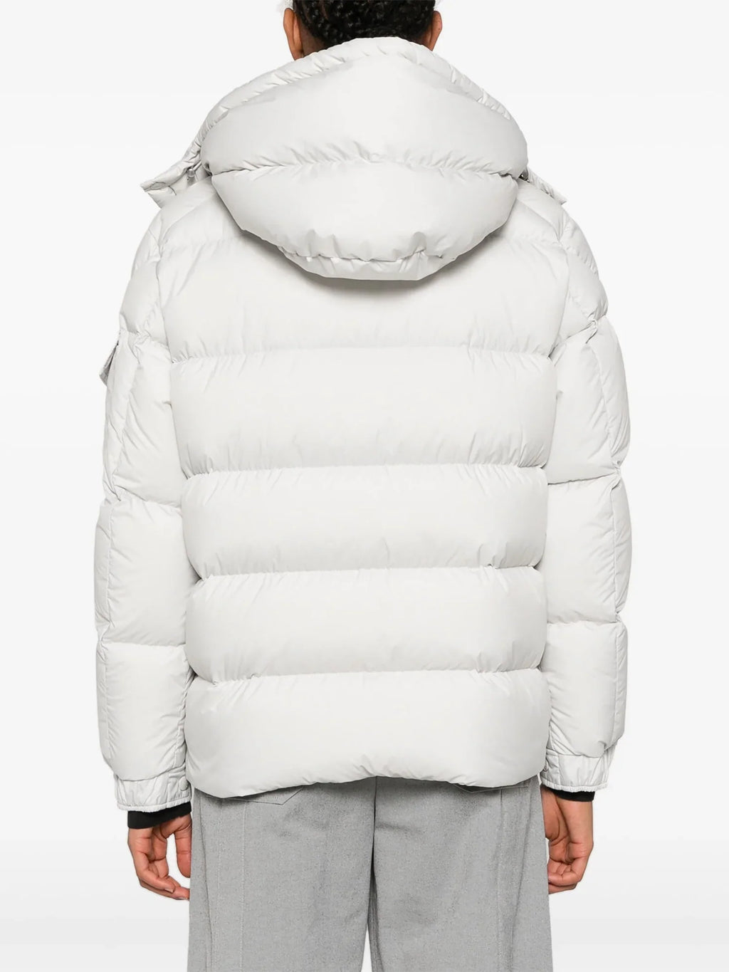 Moncler Maya 70 Short Down Jacket in White