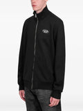Diesel zip-up sweatshirt with metallic logo