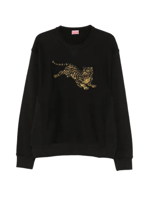 Kenzo Jumping Tiger sequin-embellished sweatshirt