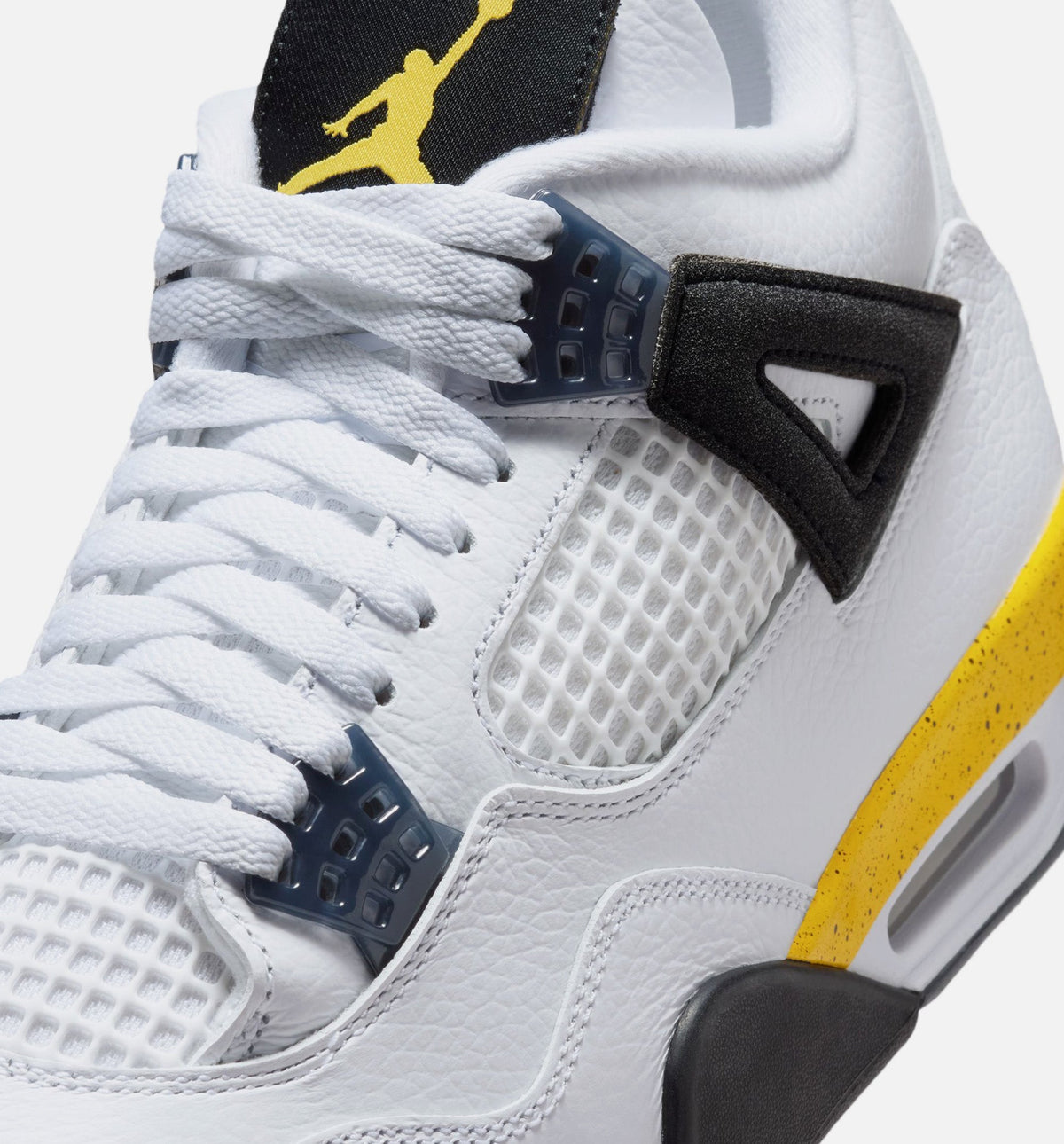 Air Jordan 4 Retro Rare Air Tour Yellow – Men's Lifestyle Shoe in White/Dark Blue Grey/Black/Tour Yellow