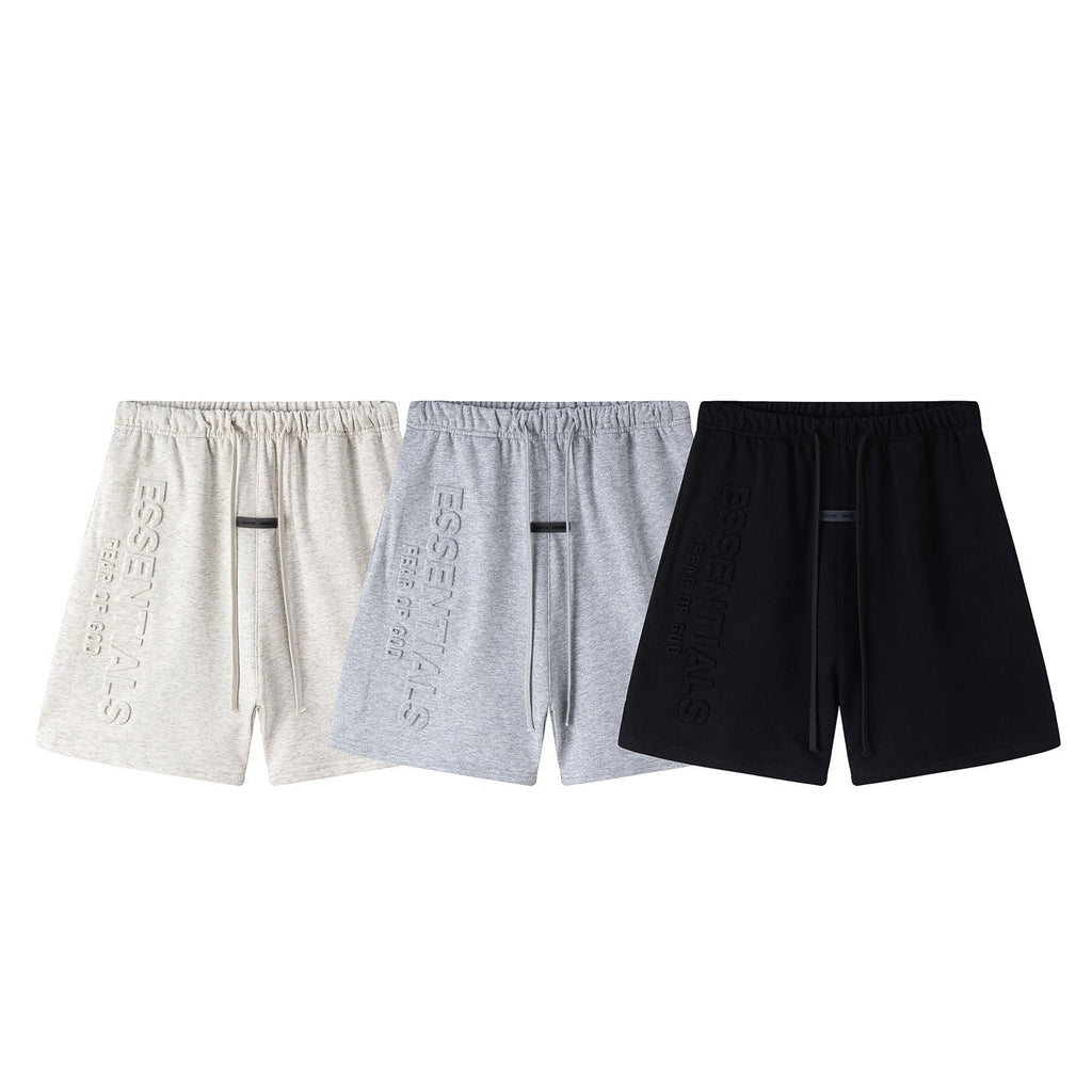 Fear of God Essentials Embossed Letter Relaxed-Fit Shorts Unisex