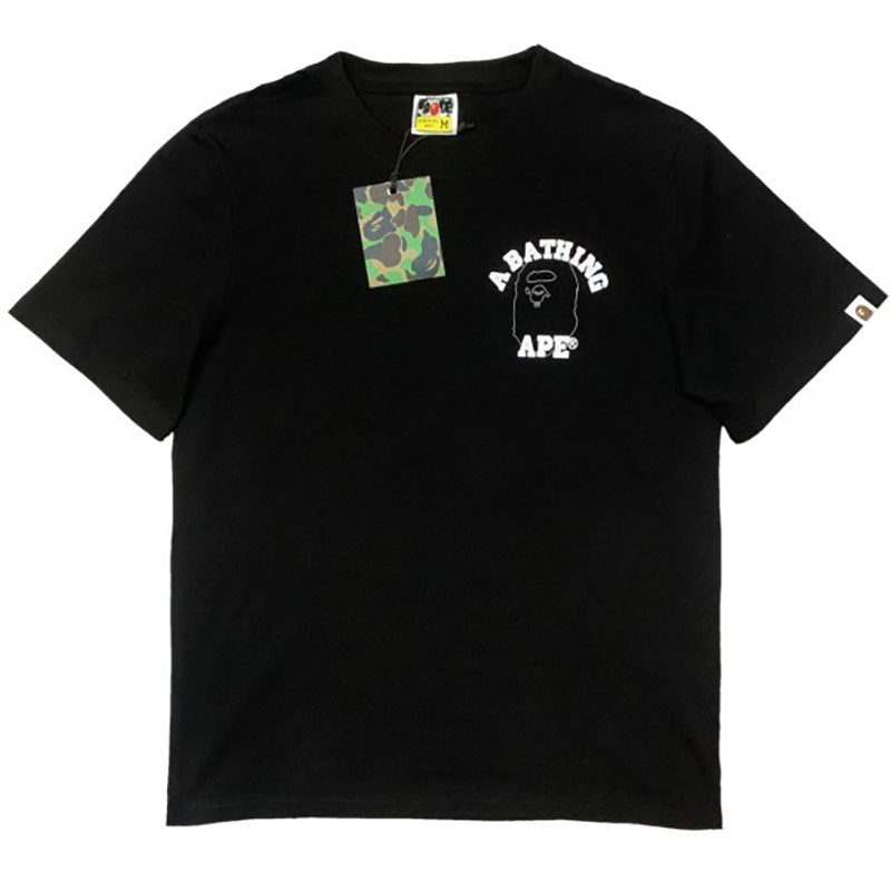 BAPE Outline College Ape Head Men's T-Shirt - White