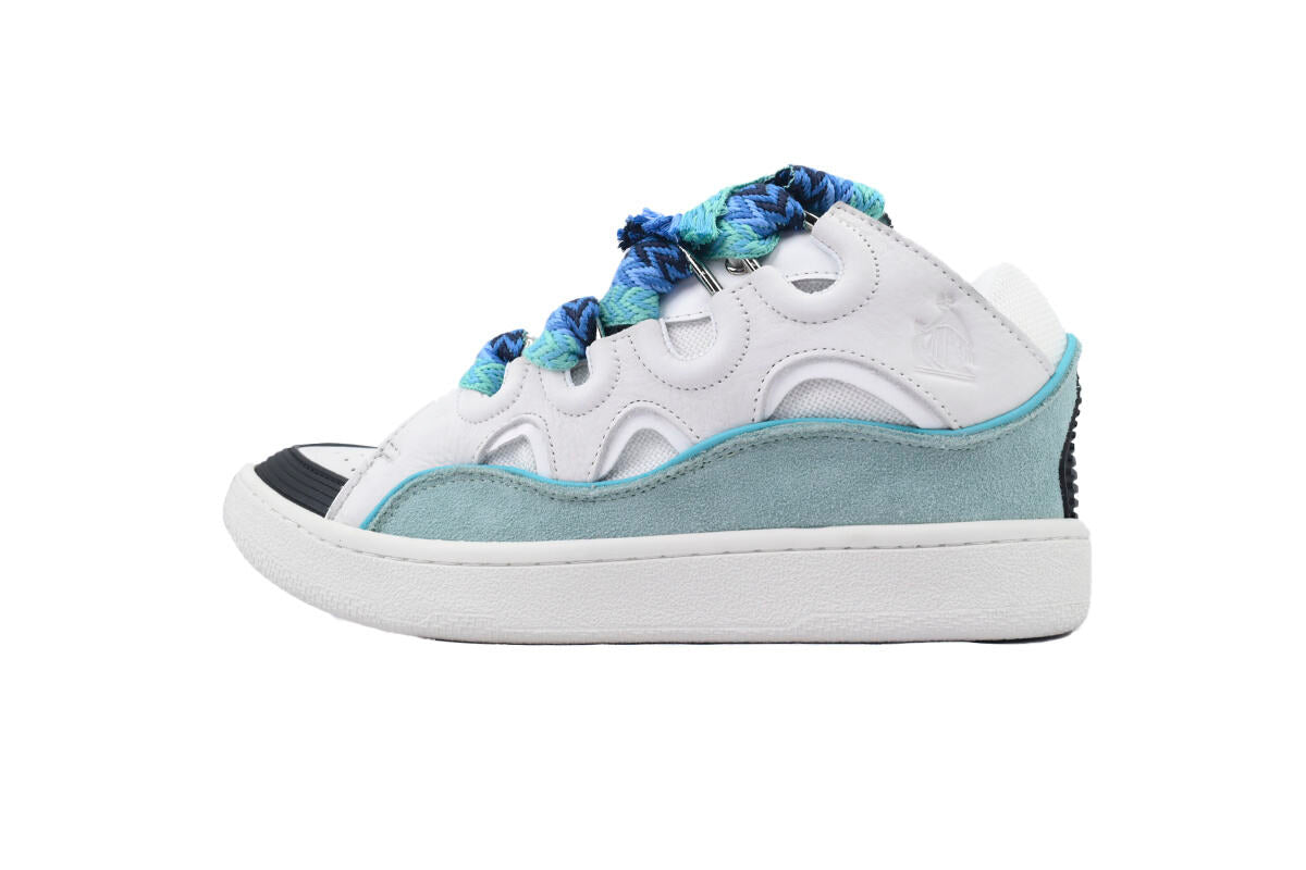 Lanvin Curb Sneaker White Blue FMSKRK11DRAGH22